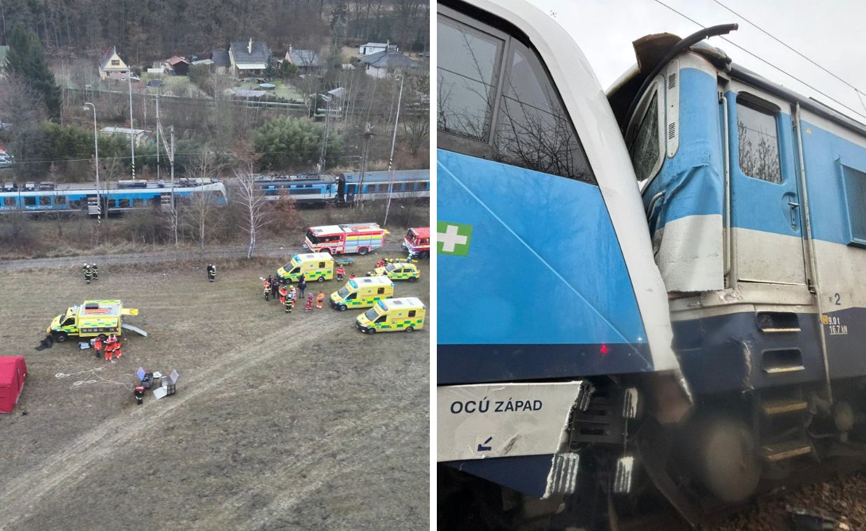 Zderzenie pociągów w Czechach. Co najmniej 45 rannych