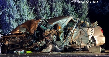 Osobówka zmiażdżona po czołówce z cysterną. Jedna osoba zginęła