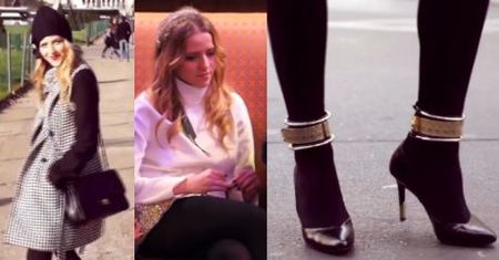 Jessica Mercedes reklamuje buty w Paryżu!