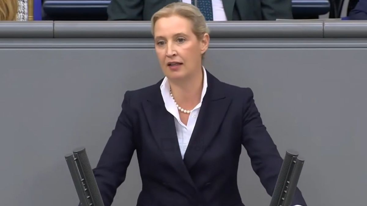 Alice Weidel w niemieckim parlamencie