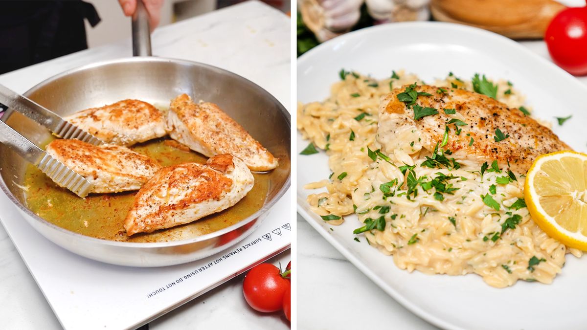 Kurczak z patelni w kremowym sosie cytrynowym- Pyszności