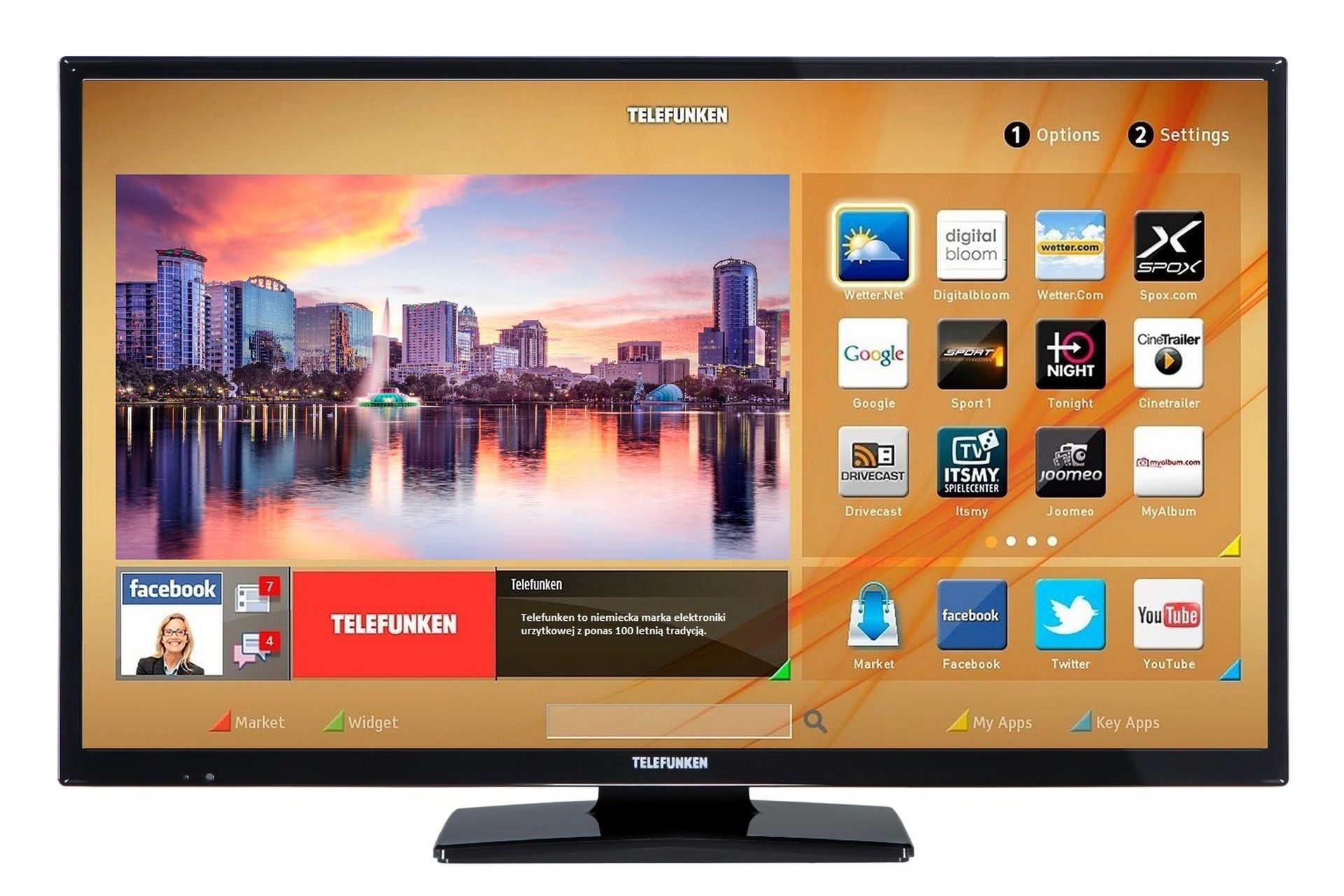 Telewizor Telefunken: matrycowe podświetlenie ekranu w super cenie 2
