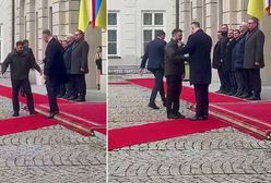 Tak Nawrocki przywitał Zełenskiego. Jest nagranie