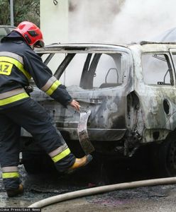 Makabryczny wypadek pod Mińskiem Mazowieckim. Mężczyzna spłonął żywcem