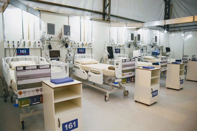 Na Maracanie zorganizowano szpital dla dotkniętych pandemią koronawirusa. Fot. Getty Images.