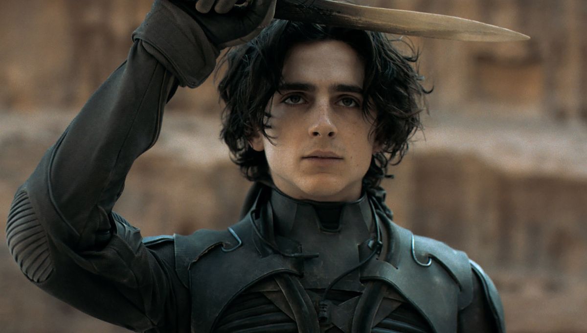 Timothée Chalamet jako Paul Atryda w "Diunie" 