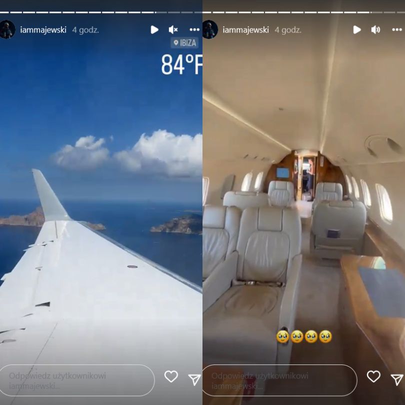 Deynn i Daniel Majewski polecieli na Ibizę prywatnym odrzutowcem