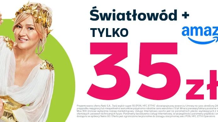 Internet, telewizja i Amazon Prime za 35 zł. 