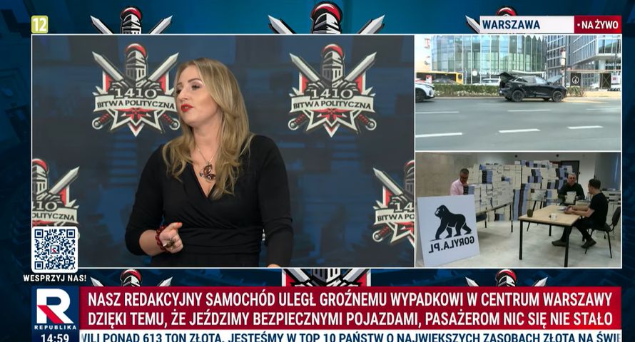 Wypadek auta Republiki. Zderzenie z pojazdem niemieckiej dyplomacji