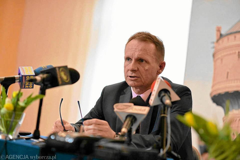 Ireneusz Jaki, prezes spółki WiK w Opolu. (fot. Jakub Malik / Agencja Gazeta)
