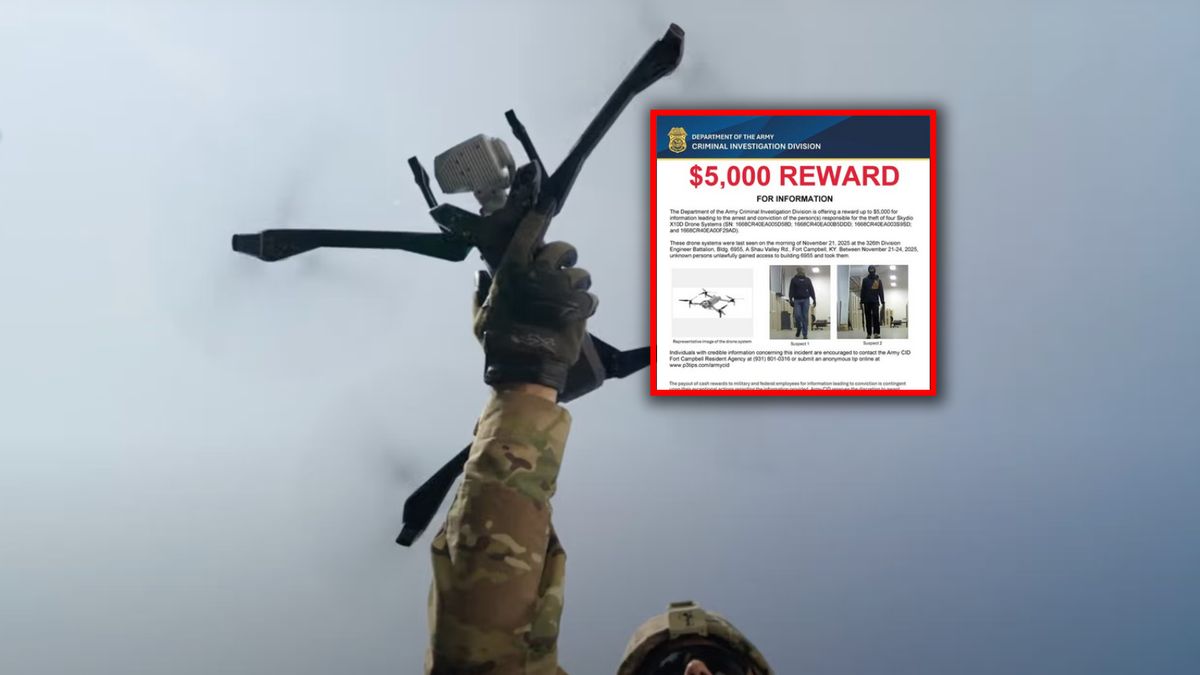 Oferują nagrodę za pomoc w odnalezieniu złodziejów dronów