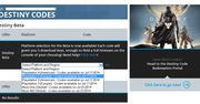 Każdy kod do bety Destiny da aż trzy klucze do gry