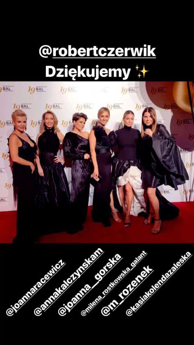 Małgorzata Rozenek, Anna Kalczyńska, Joanna Racewicz, Joanna Górska, Milena Rostkowska-Galant, Katarzyna Kolenda-Zalewska - Bal Dziennikarzy 2019