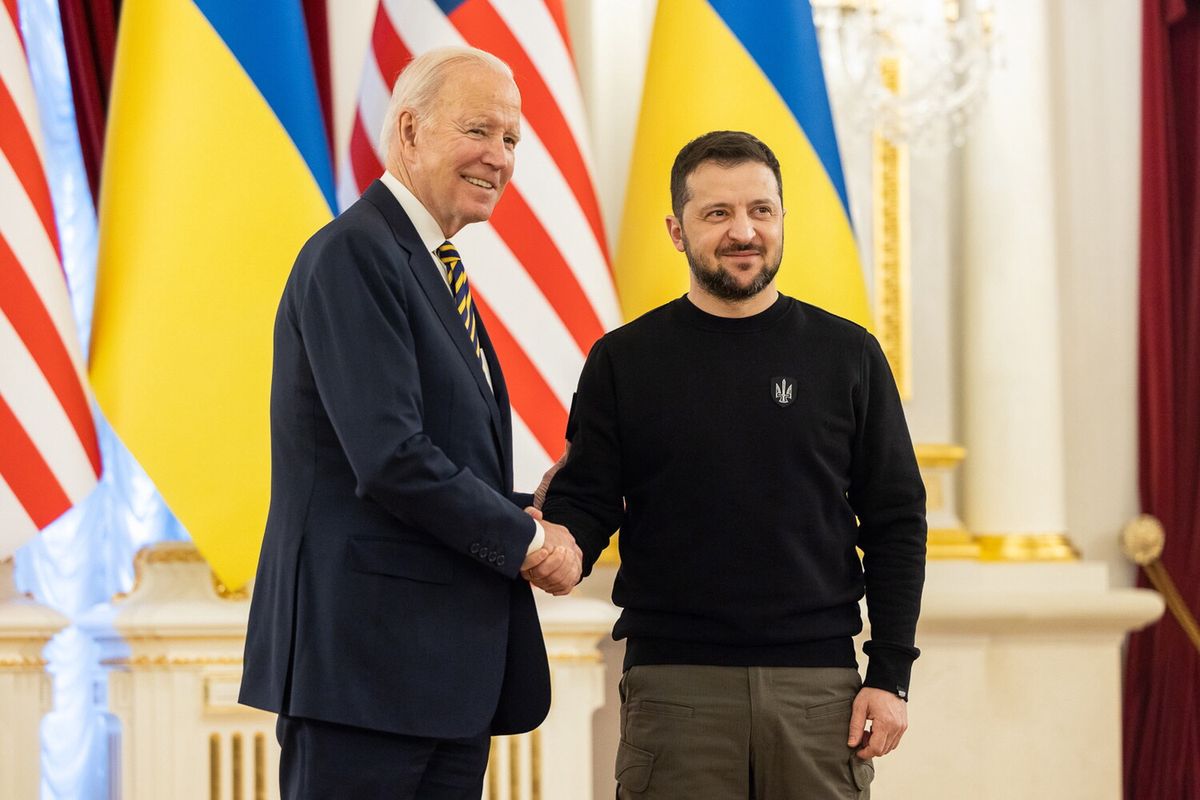 Joe Biden i Wołodymyr Zełenski, 2023 r.