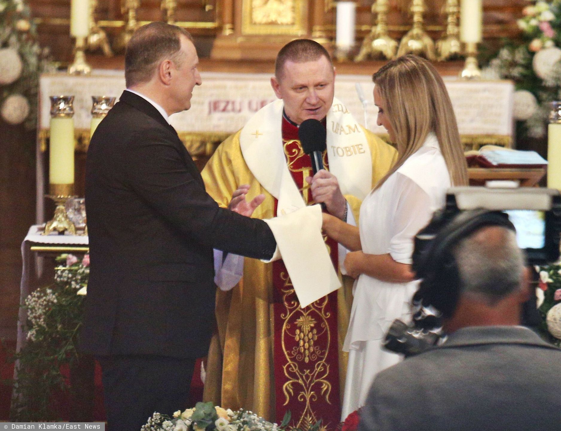 Ślub kościelny Joanny Klimek i Jacka Kurskiego