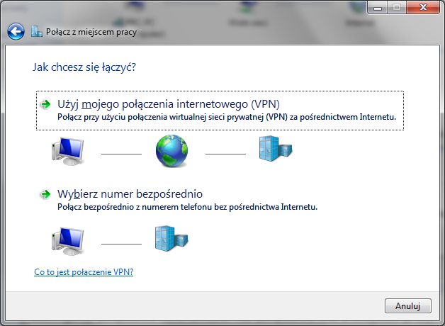 Połączenie VPN w Windows 7 po PPTP – dziś już niebezpieczne