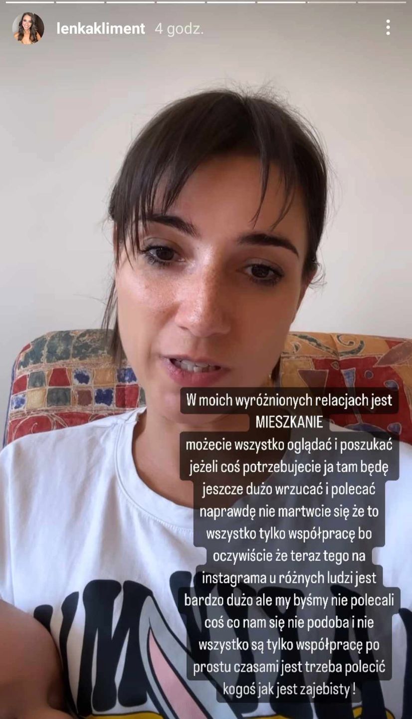 Lenka Kliment żegna się ze starym mieszkaniem