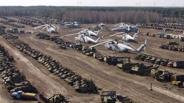 Cmentarzysko napromieniowanych pojazdów pod Czarnobylem 1