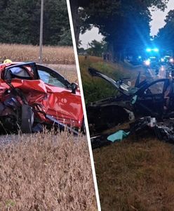 Poważny wypadek na DK74. Dwie osoby ciężko ranne