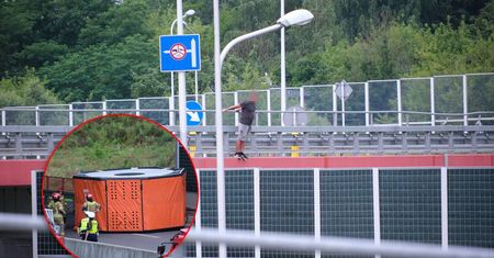 Młody mężczyzna chciał skoczyć z wiaduktu nad ruchliwą trasą w Lublinie. Powód? Zawód miłosny