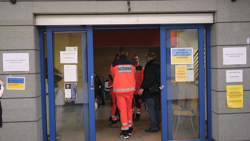 Punkt recepcyjny na Dworcu Głównym PKP w Lublinie