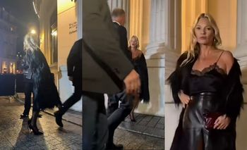 Kate Moss o mały włos uniknęła UPADKU. Mężczyźni niemal ją staranowali (WIDEO)