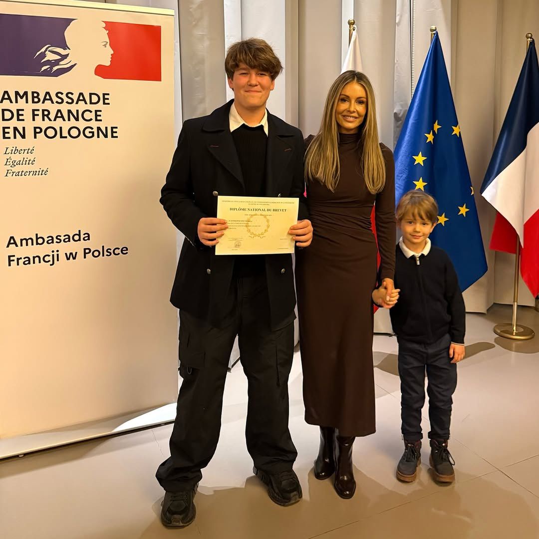 Małgorzata Rozenek z synami