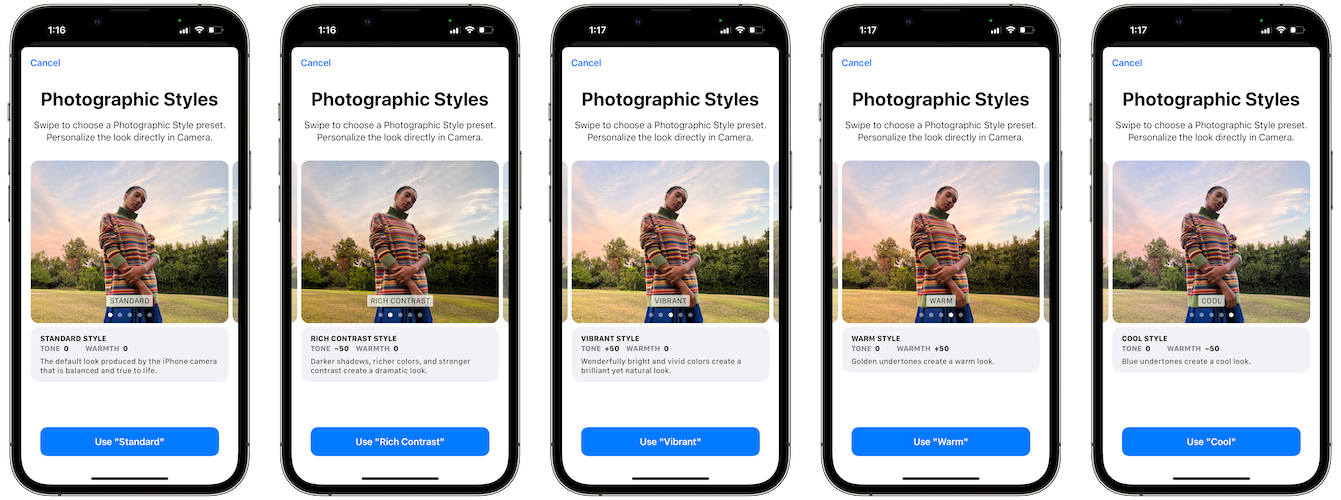 Style na iPhone'ach