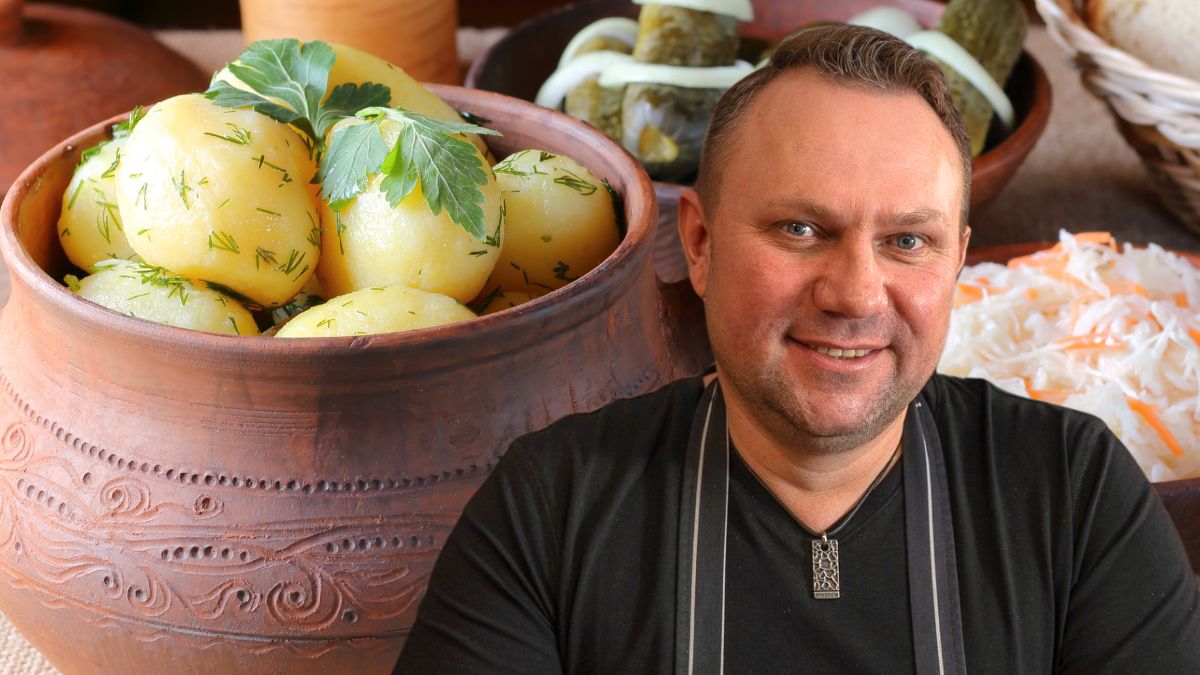 Strzelczyk pokazał, jak zrobić marynowane ziemniaki
