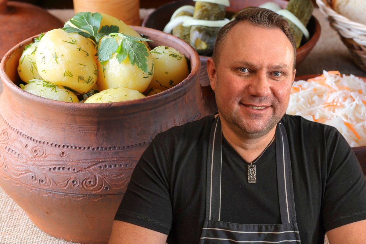 Strzelczyk pokazał, jak zrobić marynowane ziemniaki