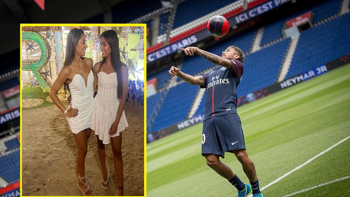 Neymar flirtował z dwiema bliźniaczkami