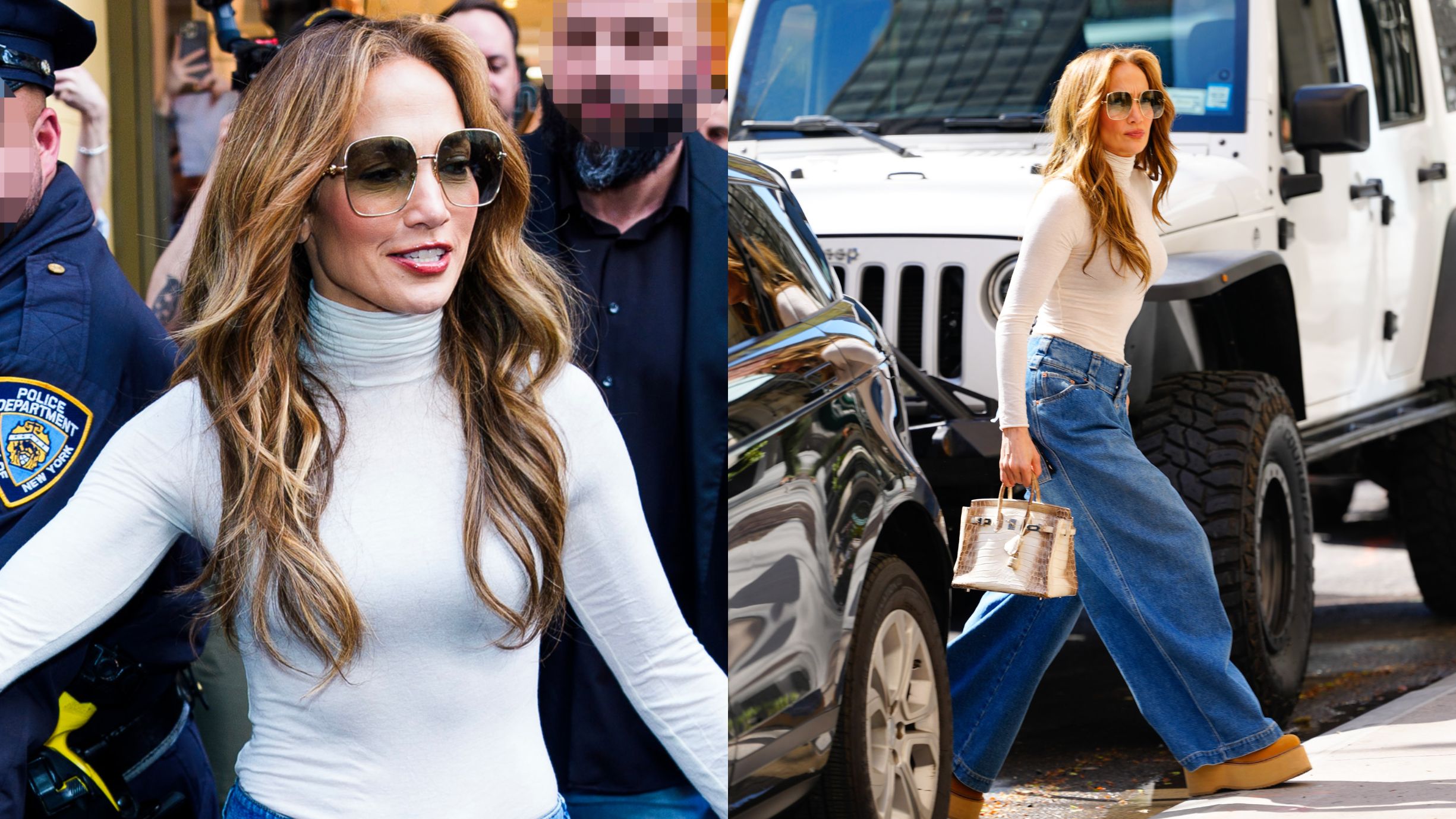Jennifer Lopez mknie po mieście z torebką z krokodyla z Nilu za pół miliona (ZDJĘCIA)