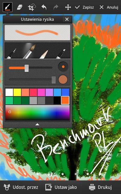 Samsung Galaxy Note - screenshot drawing