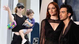 Sophie Turner załatwia sprawunki z córką na rękach zaledwie KILKANAŚCIE GODZIN po tym, jak pozwała Joe Jonasa (FOTO)