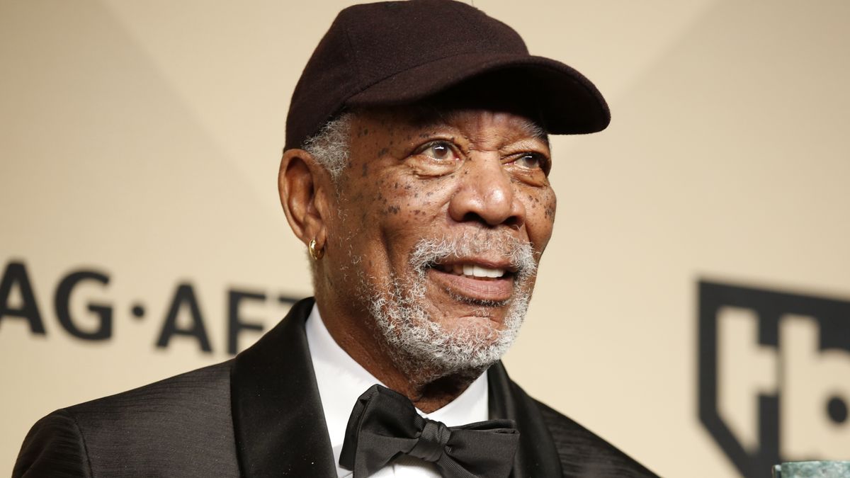 LOS ANGELES, CA - January 21, 2018- Morgan Freeman  backstage at the 24th Screen Actors Guild Awards at the Los Angeles Shrine Auditorium and Expo Hall on Sunday, January 21, 2018.  (Al Seib / Los Angeles Times via Getty Images)