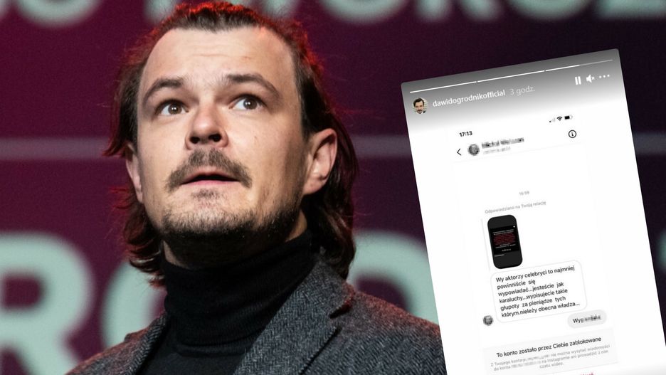 Dawid Ogrodnik pokazał, jakie dostaje wiadomości na Instagramie