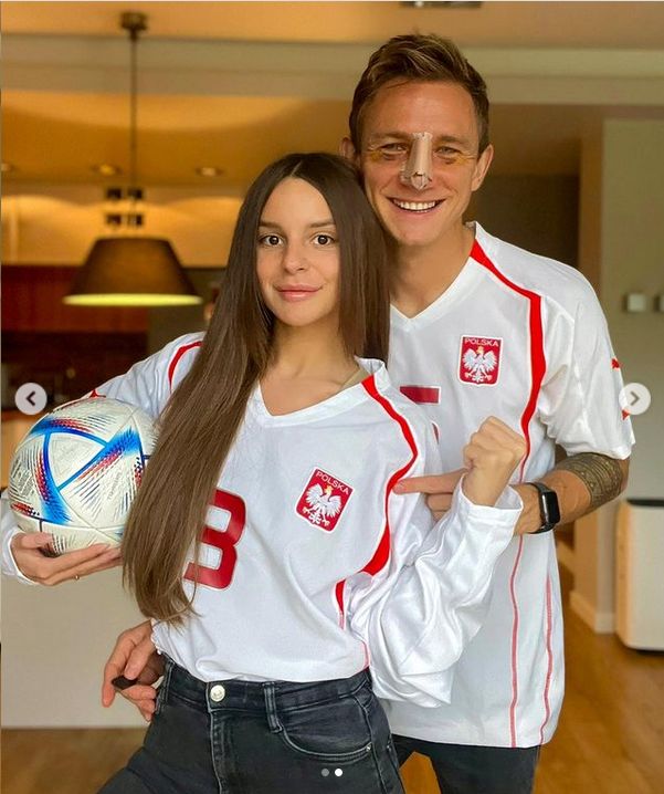 Jakub Rzeźniczak i Paulina Nowicka kibicują reprezentacji Polski przed meczem z Meksykiem