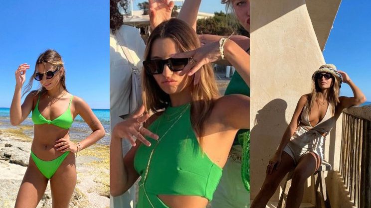 Julia Wieniawa "ciężko pracuje", promując ciuchy na hiszpańskiej wyspie