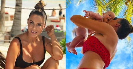 Małgorzata Rozenek pozuje z Heniem, eksponując... pośladki pod palmą (FOTO)