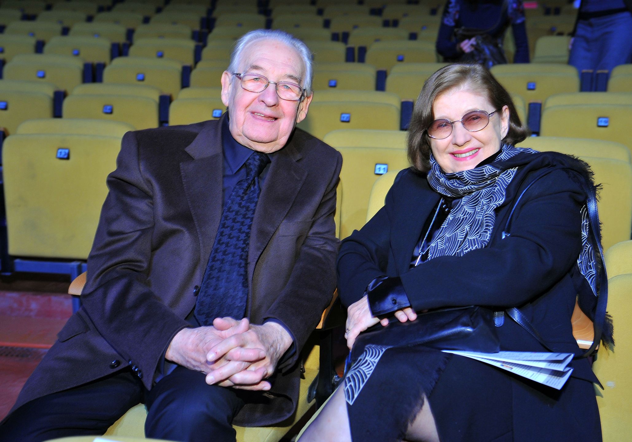 Andrzej Wajda z żoną Krystyną Zachwatowicz  