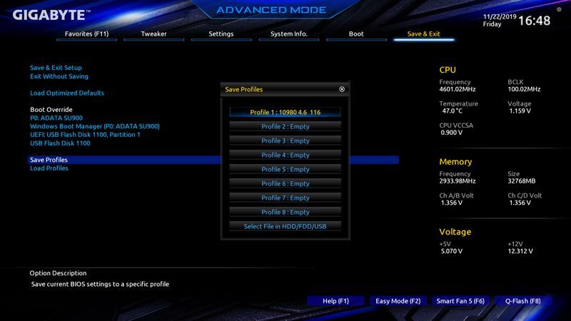 Gigabyte X299X Designare 10G - UEFI BIOS