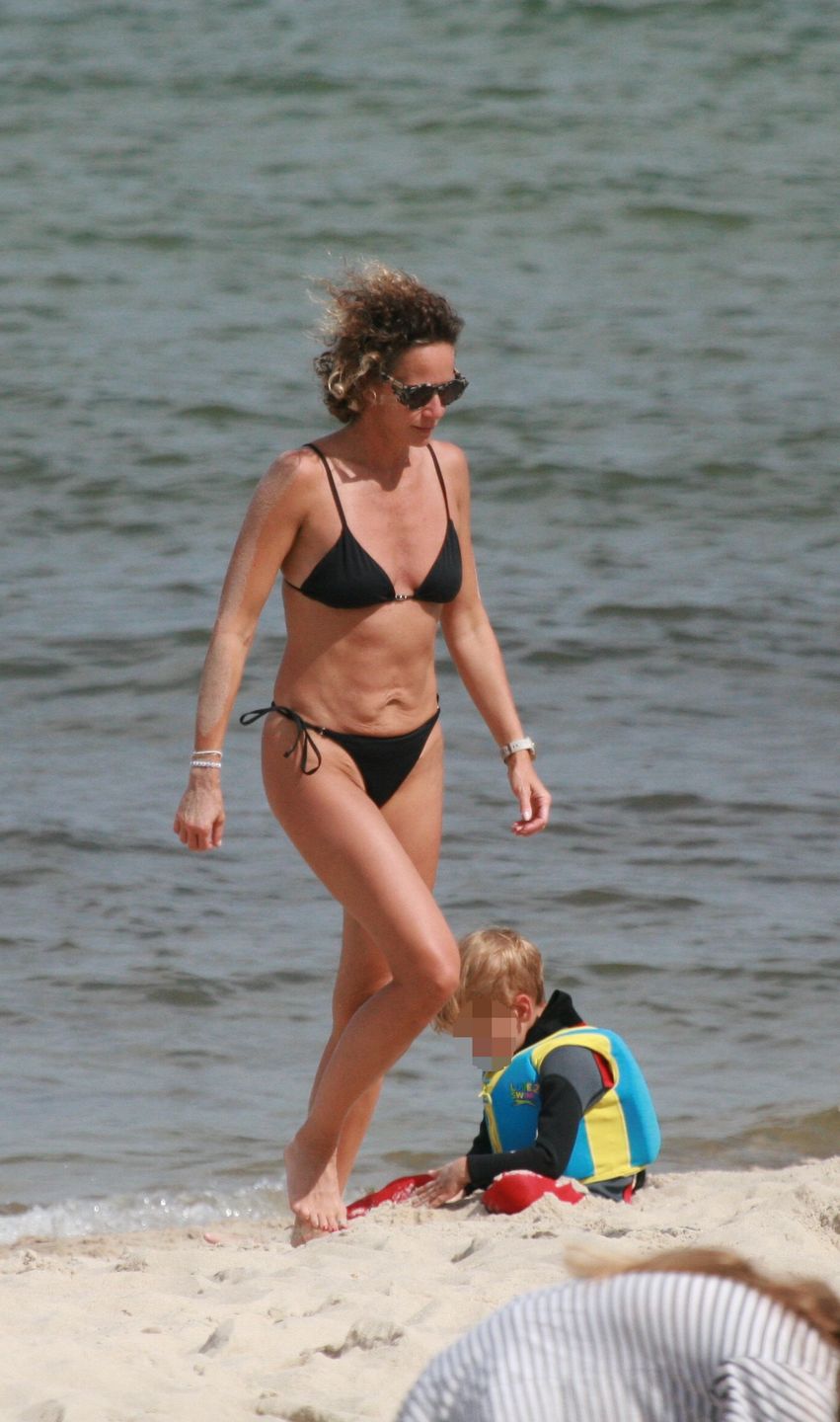 Rodzinne wakacje Moniki Mrozowskiej w Chałupach