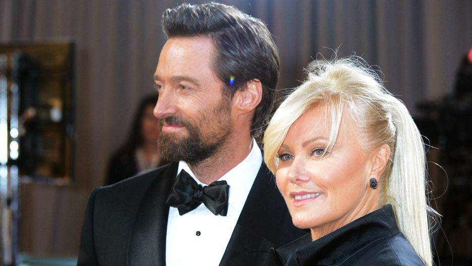 85th Annual Academy Awards - ArrivalsHOLLYWOOD, CA - FEBRUARY 24:  Actor Hugh Jackman (L) and actress Deborah Lee Furness arrive at the Oscars at Hollywood & Highland Center on February 24, 2013 in Hollywood, California.  (Photo by Jeff Kravitz/FilmMagic)Jeff Kravitz2013 Oscars, Award, Celebrities, Fashion, Film, the Oscar's, the Oscars