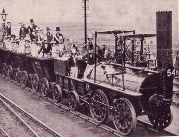 Tak wyglądał pierwszy regularnie kursujący pociąg pasażerski
