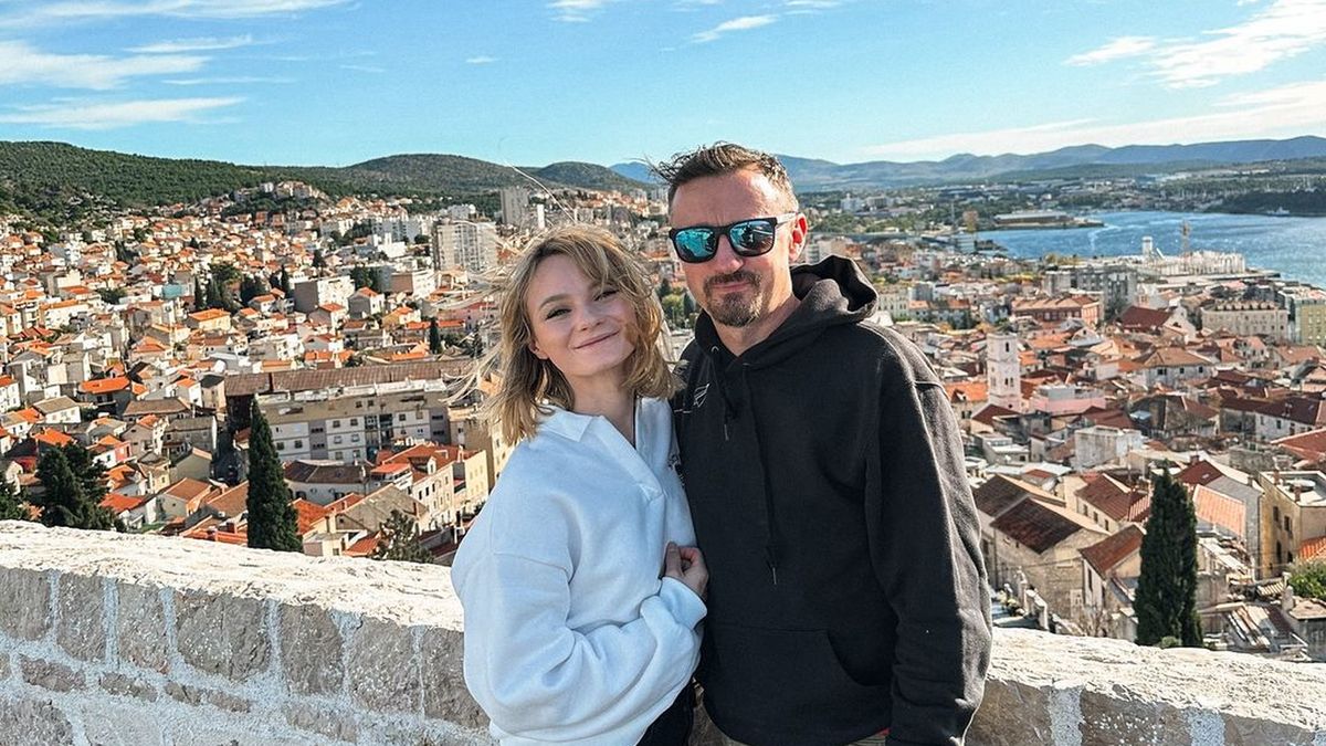 Na zdjęciu: Karolina Małysz - Czyż z ojcem