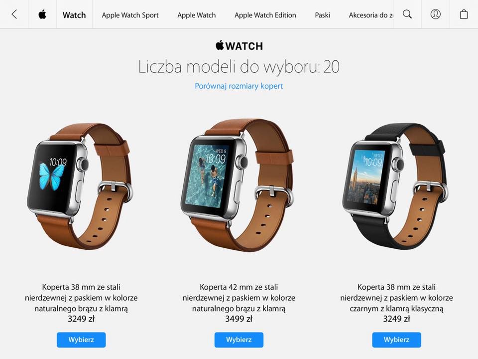 Apple Watch zmierza do Polski. Oto polskie ceny. Aktualizacja: jest i data premiery 9