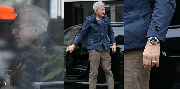 Hubert Urbański pałaszuje samotnie pizzę z zegarkiem za 100 TYSIĘCY ZŁOTYCH na nadgarstku (ZDJĘCIA)