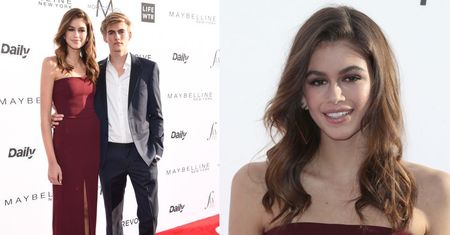 15-letnia córka Cindy Crawford z 17-letnim bratem na czerwonym dywanie (ZDJĘCIA)