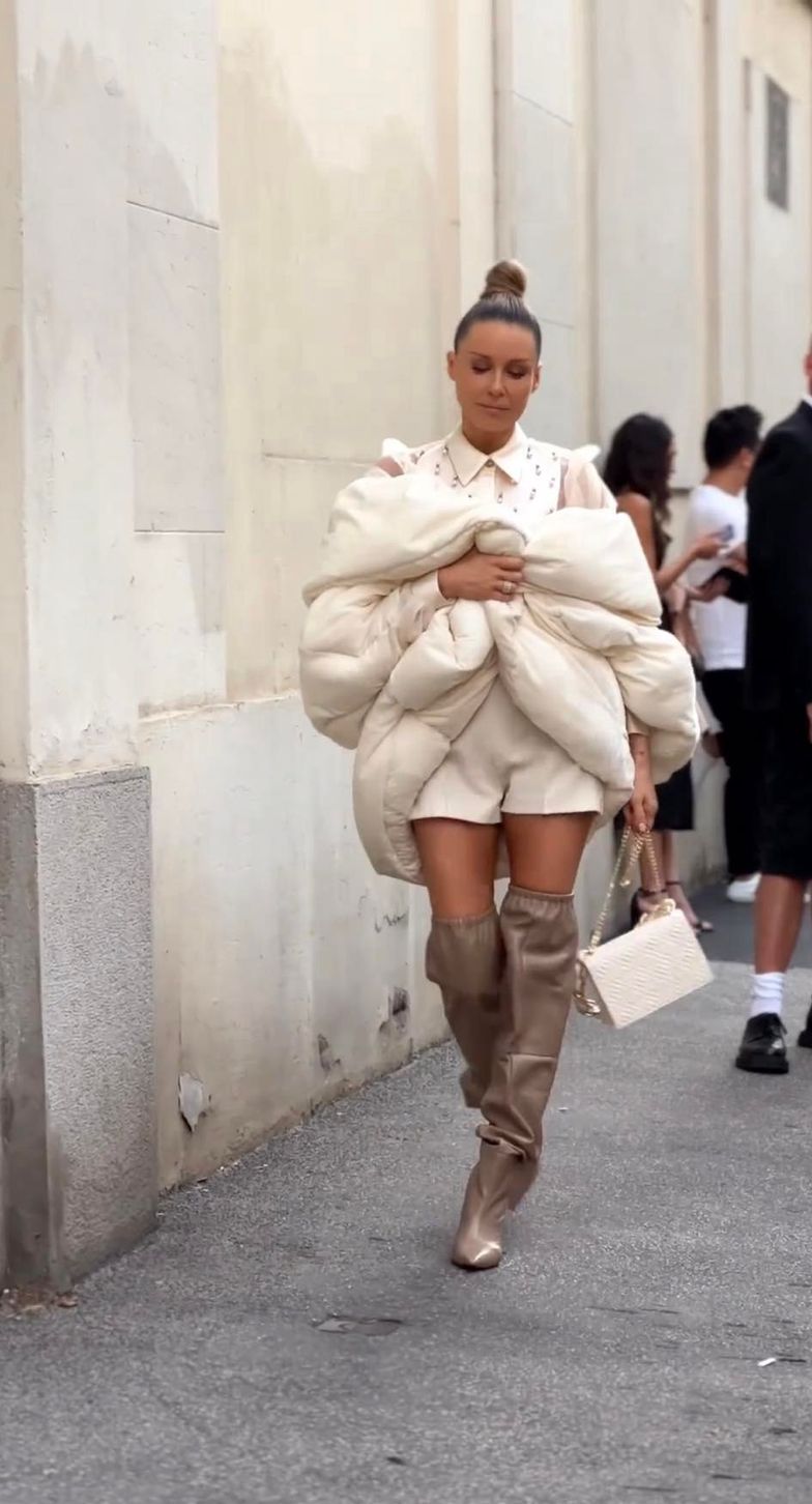 Małgorzata Rozenek na Fashion Weeku w Mediolanie