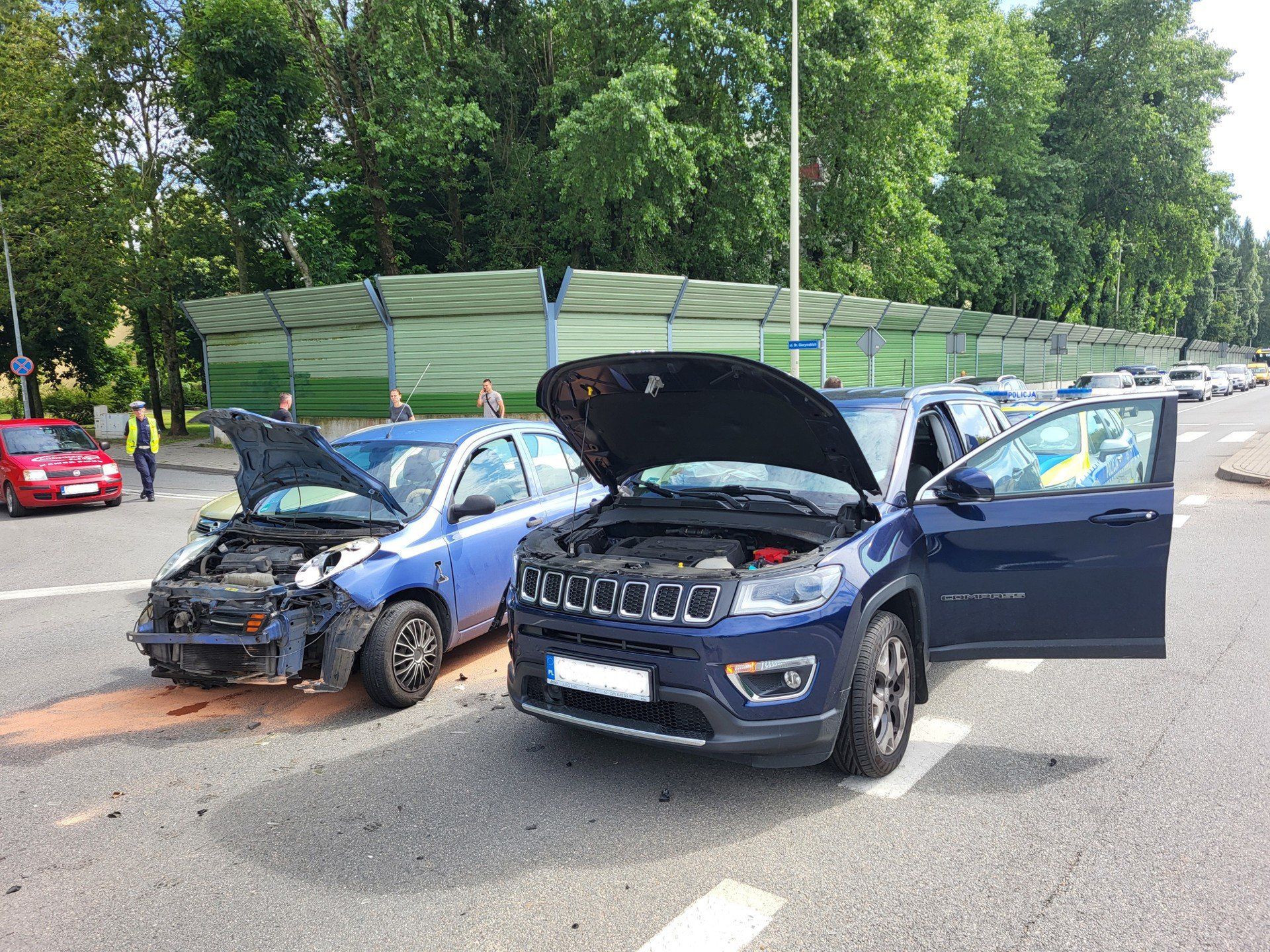 Kolizja na ulicy Koszalińskiej.